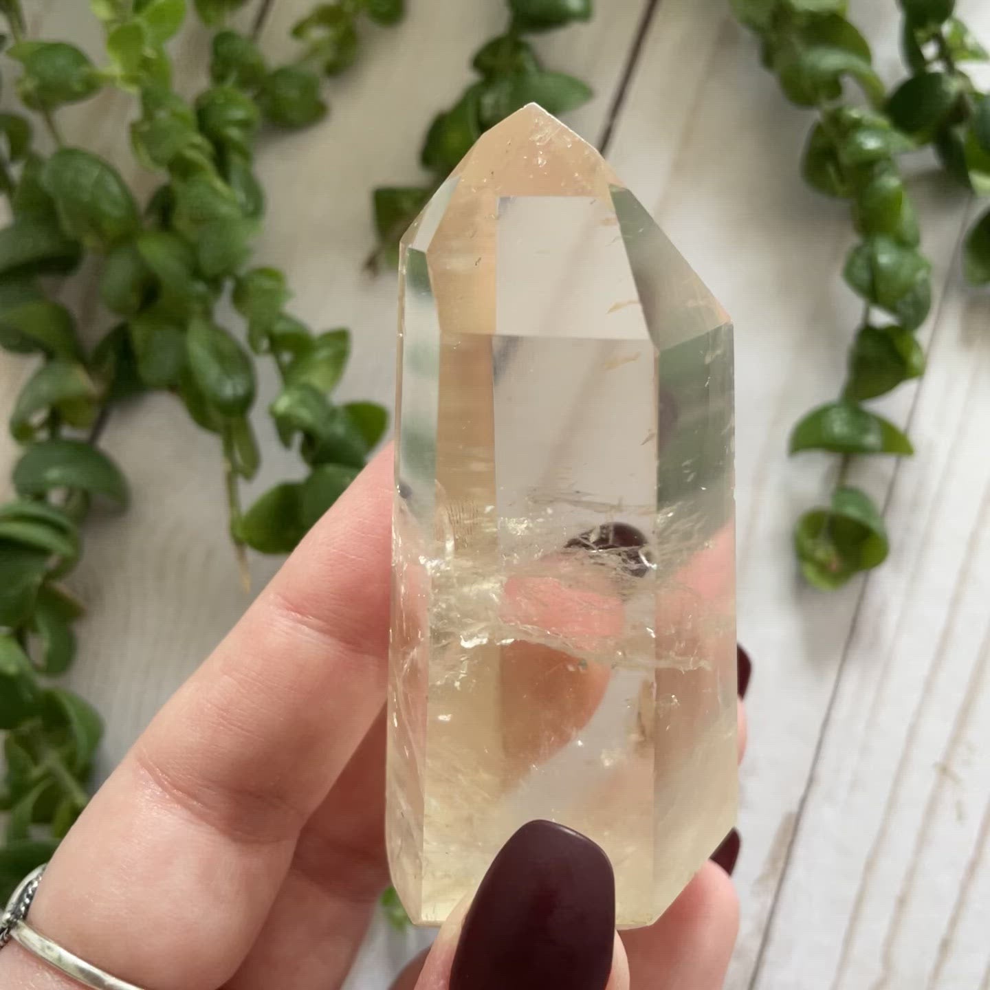 citrine quartz point natural from brazil