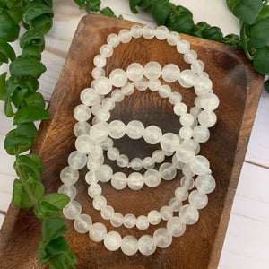 cleansing selenite beaded bracelets