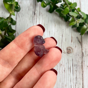 Tiny Charmander Fluorite Crystal / Baby Pokemon Anime Mini Carving