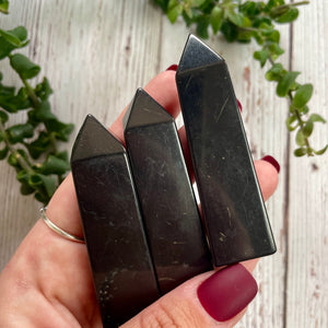 Shungite Tower Point / EMF Protection Cleansing Crystals